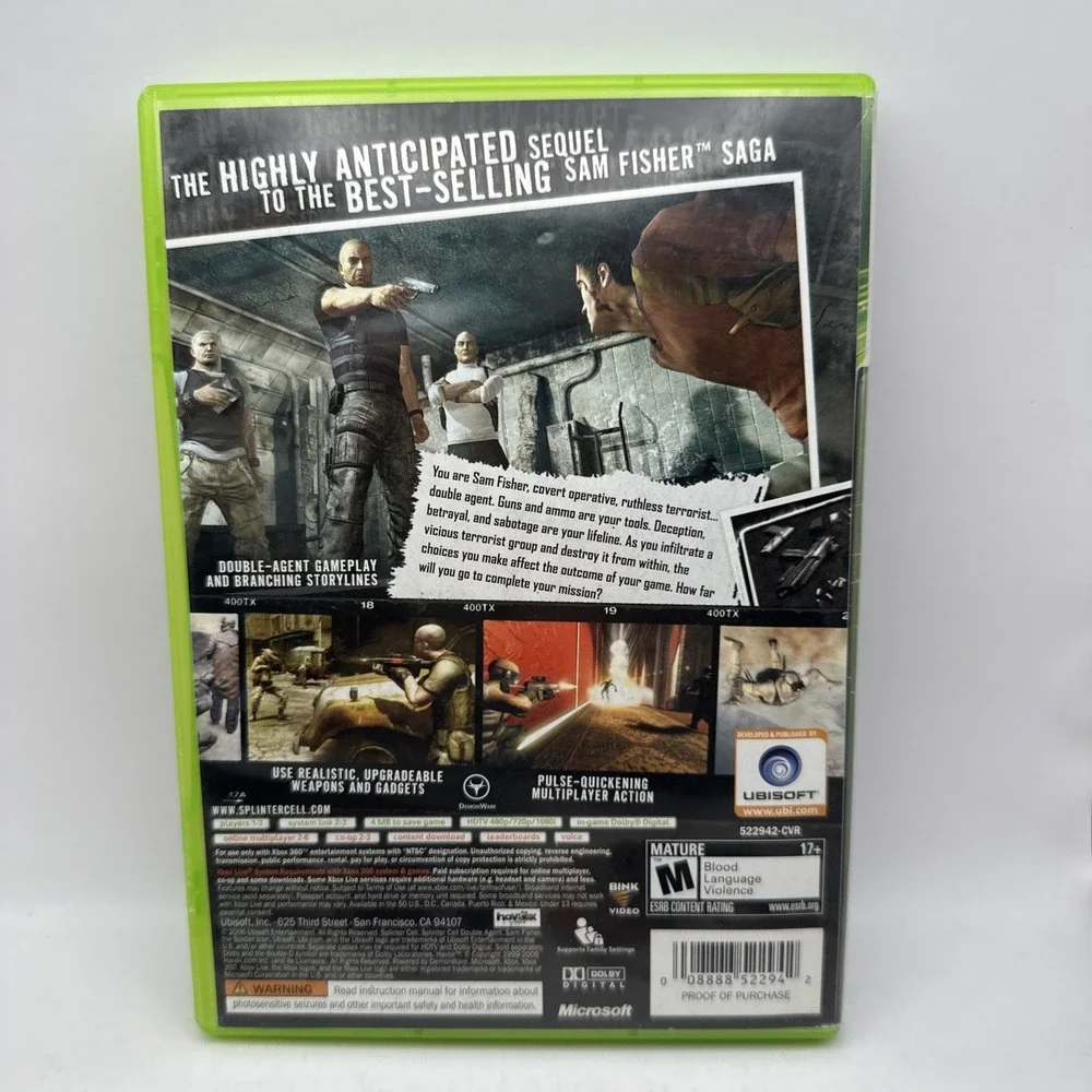 Tom Clancy's Rainbow Six Vegas Double Agent Xbox 360 Games LOT Bundle